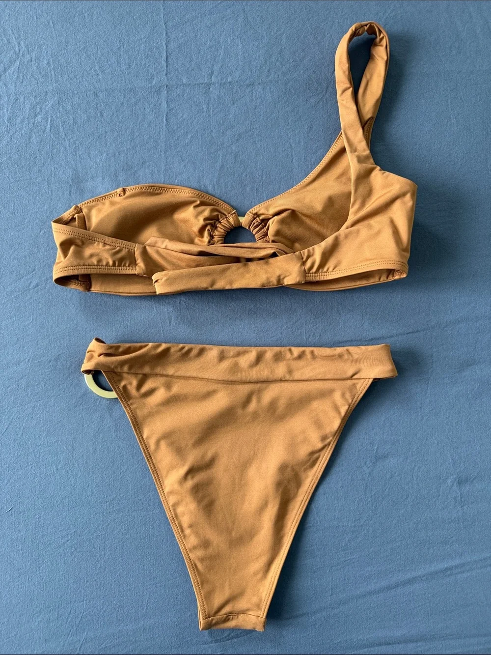 Monday Swimwear One-Shoulder Toffee Bikini